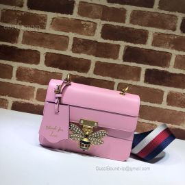Gucci Queen Margaret Leather Bag Pink 476542