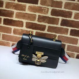 Gucci Queen Margaret Leather Bag Black 476542