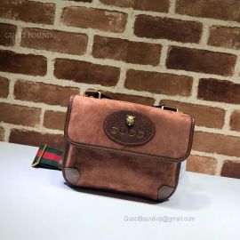 Gucci Suede Small Messenger Bag Orange 501050