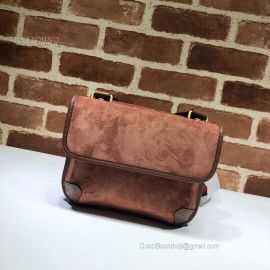 Gucci Suede Small Messenger Bag Orange 501050