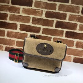 Gucci Suede Small Messenger Bag Brown 501050