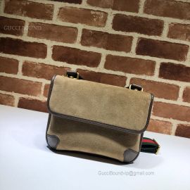 Gucci Suede Small Messenger Bag Brown 501050