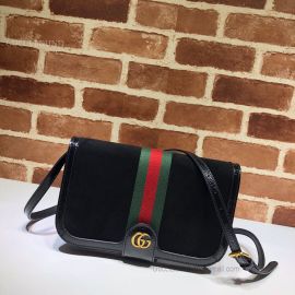 Gucci Ophidia Suede Messenger Bag Black 548304