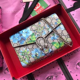 Gucci Dionysus GG Blooms Supreme Chain Wallet Blue 401231
