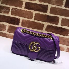Gucci GG Marmont Matelasse Mini Bag Purple 446744