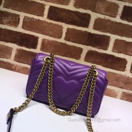 Gucci GG Marmont Matelasse Mini Bag Purple 446744