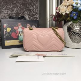 Gucci GG Marmont Matelasse Mini Bag Pink 446744