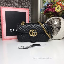 Gucci GG Marmont Matelasse Mini Bag Black 446744