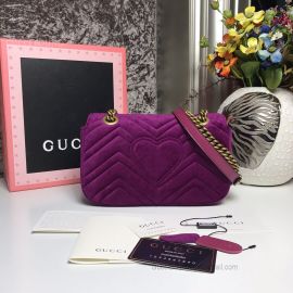 Gucci GG Marmont Velvet Mini Bag Purple 446744