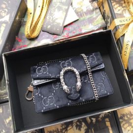 Gucci Dionysus GG Velvet Super Mini Bag Black 476432