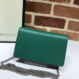 Gucci Dionysus Leather Super Mini Bag Green 476432