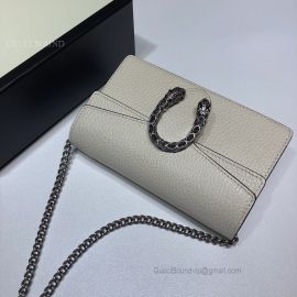 Gucci Dionysus Leather Super Mini Bag White 476432