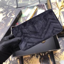 Gucci GG Marmont Embroidered Velvet Mini Bag Black 488426