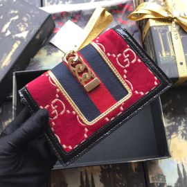 Gucci Sylvie Velvet GG Super Mini Bag Red 494646