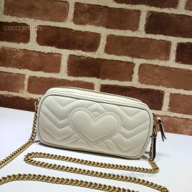 Gucci GG Marmont Mini Chain Bag White 546581