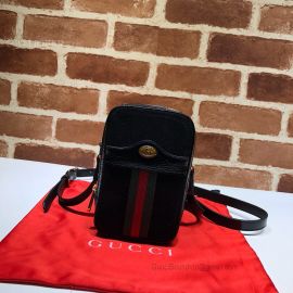 Gucci Ophidia Suede Mini Bag Black 546595