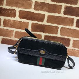 Gucci Ophidia Suede Mini Bag Black 546597