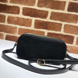 Gucci Ophidia Suede Mini Bag Black 546597