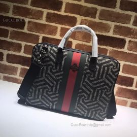 Gucci GG Supreme Briefcase Black 473888