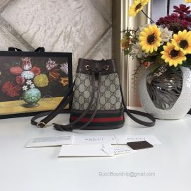 Gucci Ophidia GG Mini Bucket Bag Brown 550620