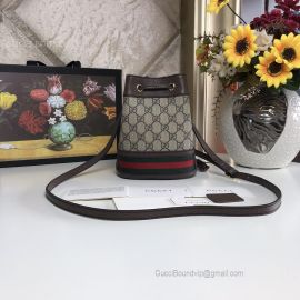 Gucci Ophidia GG Mini Bucket Bag Brown 550620