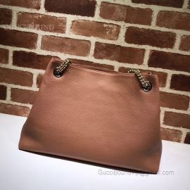 Gucci Soho Leather Shoulder Bag Brown 308982