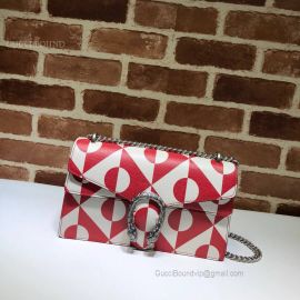 Gucci Dionysus Small Shoulder Bag Red And White 400249