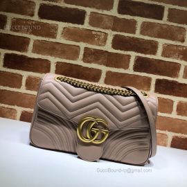 Gucci GG Marmont Medium Matelasse Shoulder Bag Nude 443496