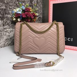 Gucci GG Marmont Medium Matelasse Shoulder Bag Pink 443496