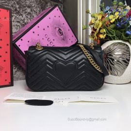 Gucci GG Marmont Small Matelasse Shoulder Bag Black 443497