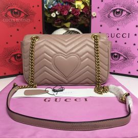 Gucci GG Marmont Small Matelasse Shoulder Bag Nude 443497