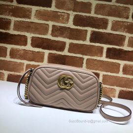 Gucci GG Marmont Small Matelasse Shoulder Bag Nude 447632