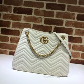 Gucci GG Marmont Matelasse Shoulder Bag White 453569