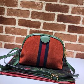 Gucci Ophidia Suede Small Shoulder Bag Orange 499621