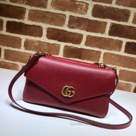 Gucci Thiara Leather Double Shoulder Bag Red 524822