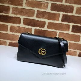Gucci Thiara Leather Double Shoulder Bag Black 524822
