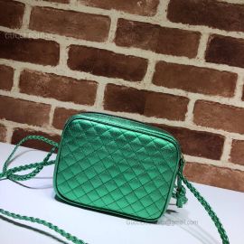 Gucci Mini Laminated Leather Bag Green 534950