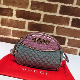 Gucci Mini Laminated Leather Bag Pink And Blue 534951