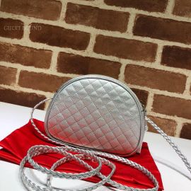 Gucci Mini Laminated Leather Bag Silver 534951