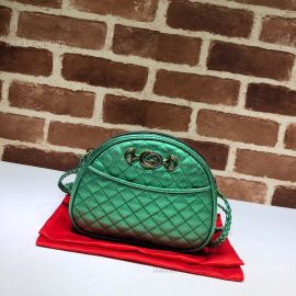 Gucci Mini Laminated Leather Bag Green 534951