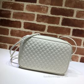 Gucci Quilted Leather Small Shoulder Bag White 541051