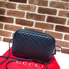 Gucci Quilted Leather Small Shoulder Bag Black 541051