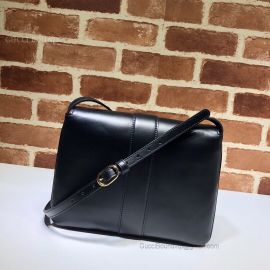 Gucci Arli Leather Medium Shoulder Bag Black 550126
