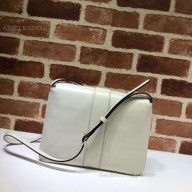 Gucci Arli Leather Medium Shoulder Bag White 550126