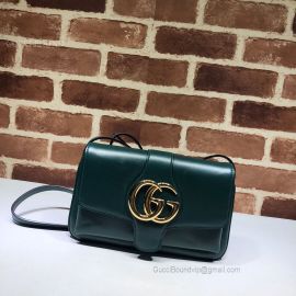 Gucci Arli Leather Small Shoulder Bag Green 550129