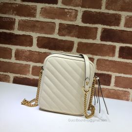 Gucci GG Marmont Mini Shoulder Bag White 550155