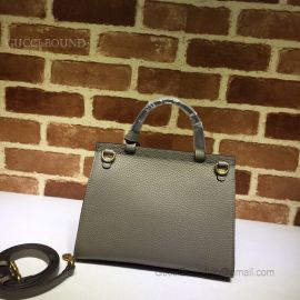 Gucci GG Marmont Leather Top Handle Mini Bag Gray 442622