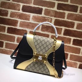 Gucci GG Medium Top Handle Bag Black 476435