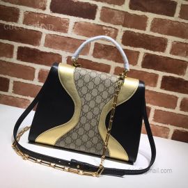 Gucci GG Medium Top Handle Bag Black 476435