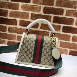 Gucci Queen Margaret Small GG Top Handle Bag White 476541